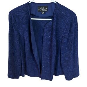 Alex Evenings Women's Elegant Navy Blazer